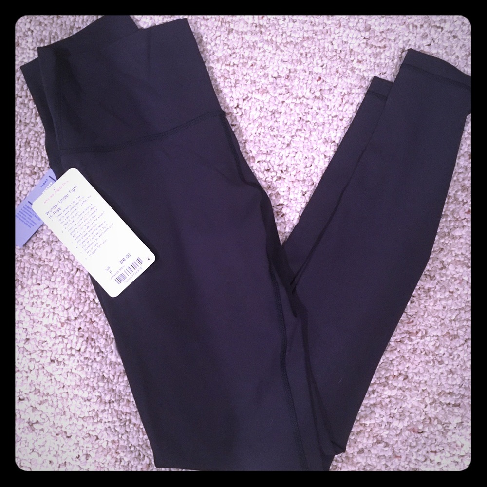 Lululemon navy wunder under tight high/hi-rise NEW